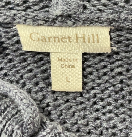 Garnet Hill Beach Pullover Blue and White Stripe - Picture 2 of 3